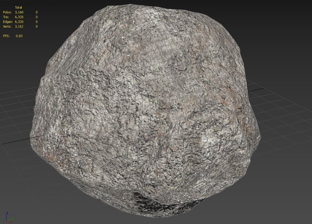 Rock  Model 13 Low-poly 3D model_11