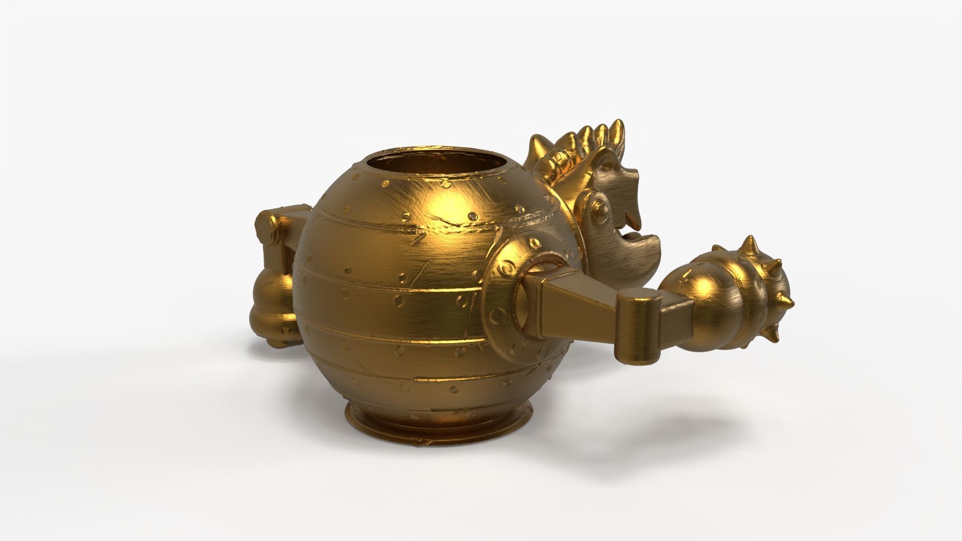 Robotic Cat Pencil Holder 3D print model_11