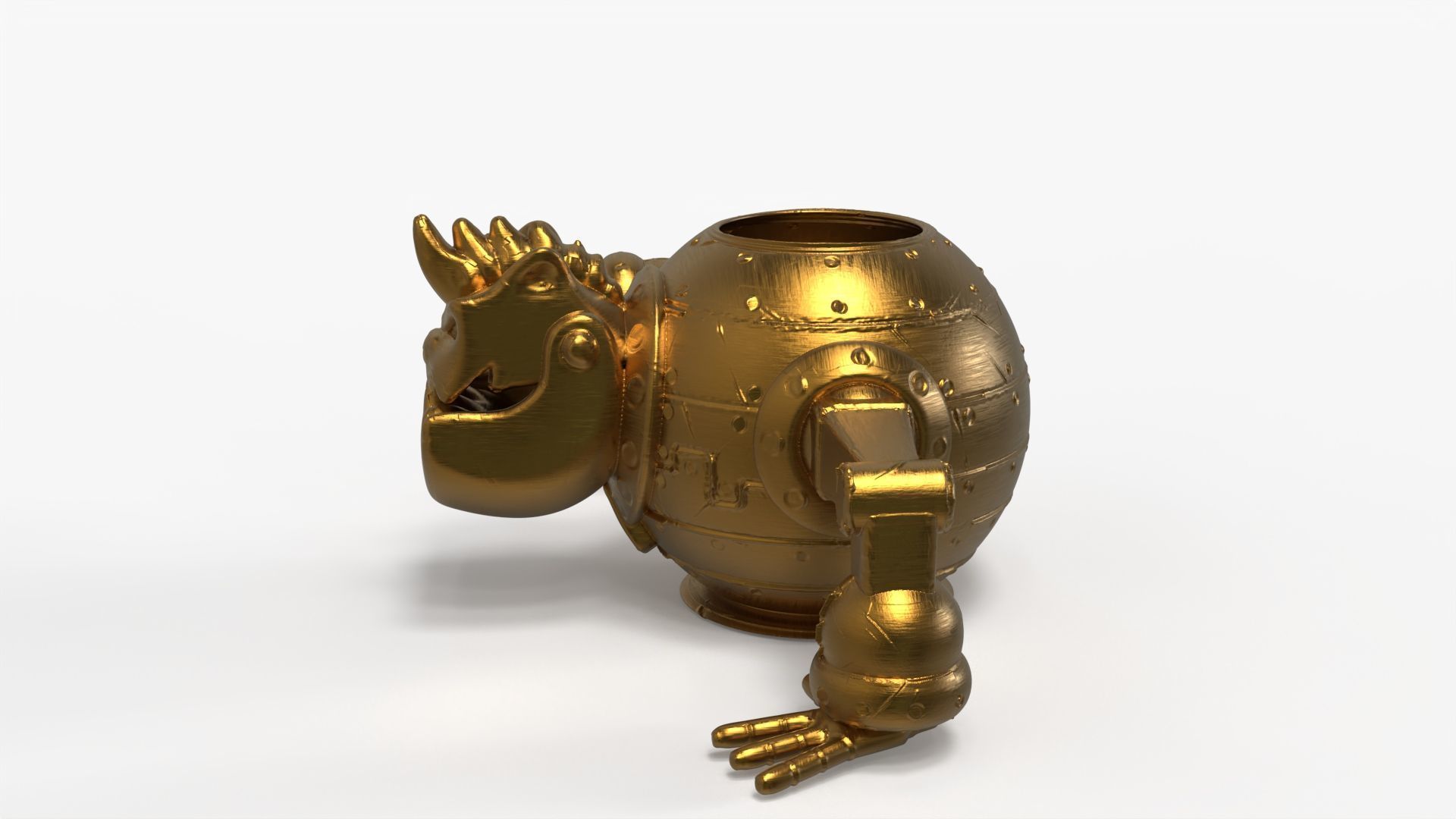 Robotic Cat Pencil Holder 3D print model_14