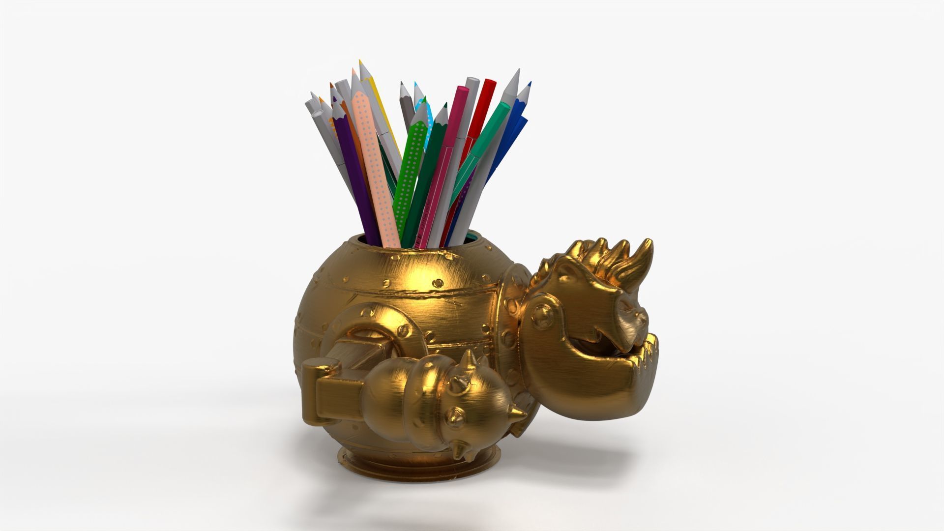 Robotic Cat Pencil Holder 3D print model_4