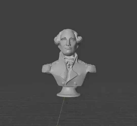 Friedrich Wilhelm von Steuben 3D print model