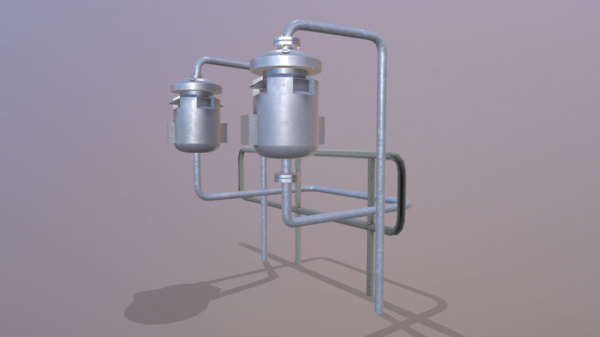 Isolated Drum Low-poly 3D model_4
