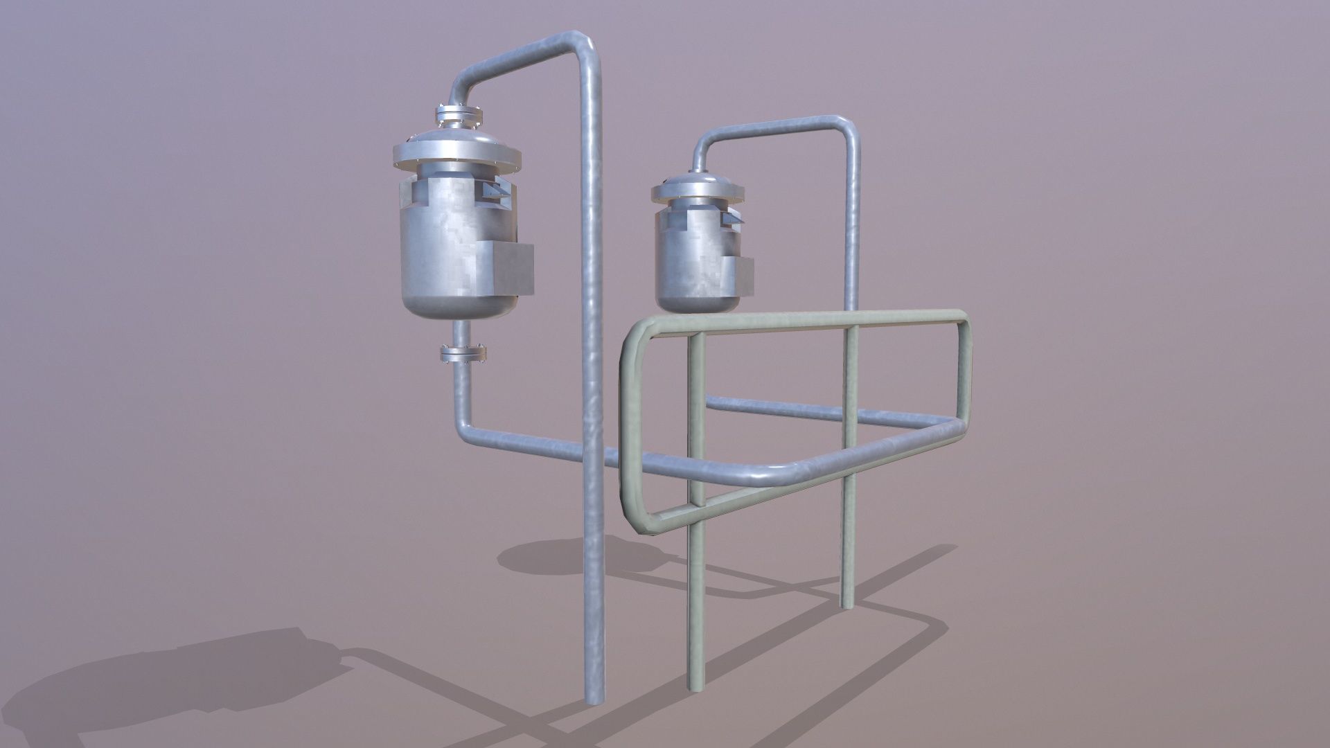 Isolated Drum Low-poly 3D model_5