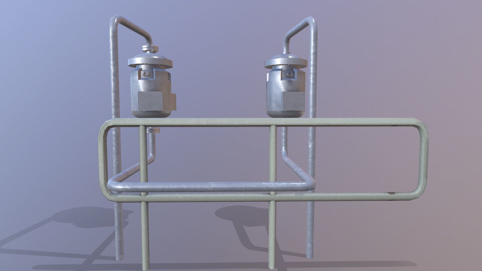 Isolated Drum Low-poly 3D model_6