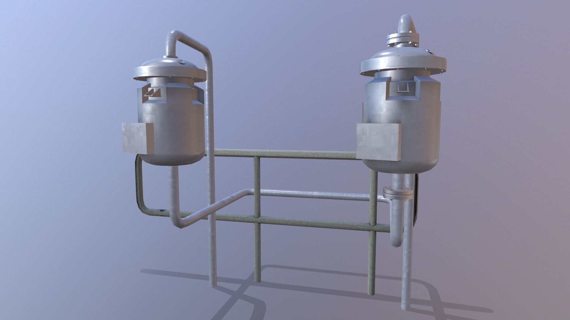 Isolated Drum Low-poly 3D model_3