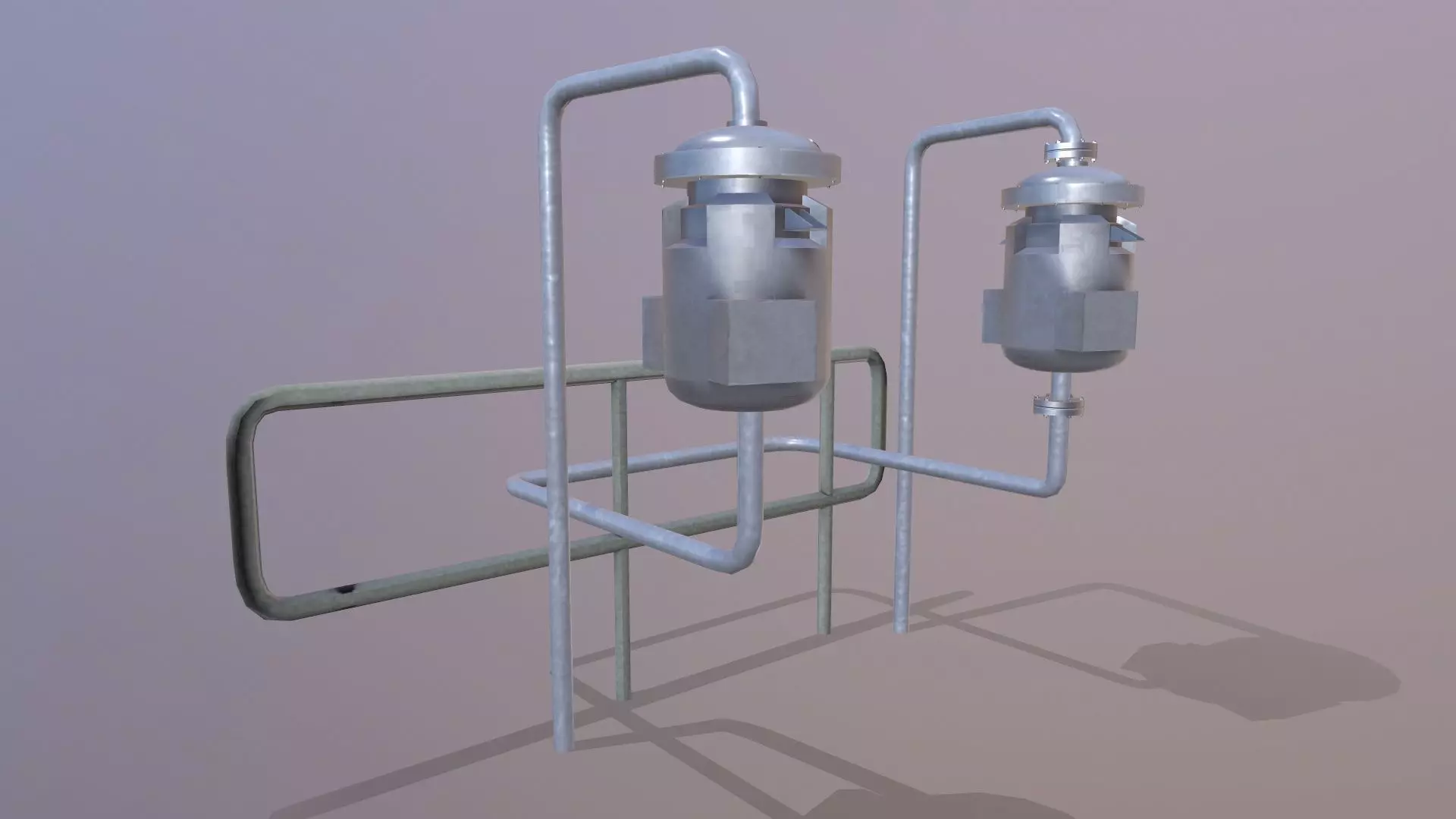 Isolated Drum Low-poly 3D model_0