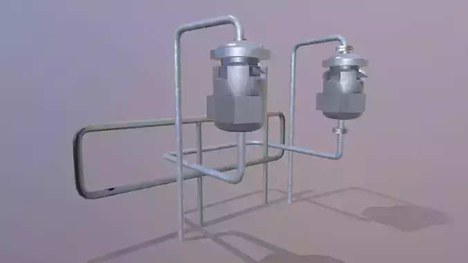 Isolated Drum Low-poly 3D model