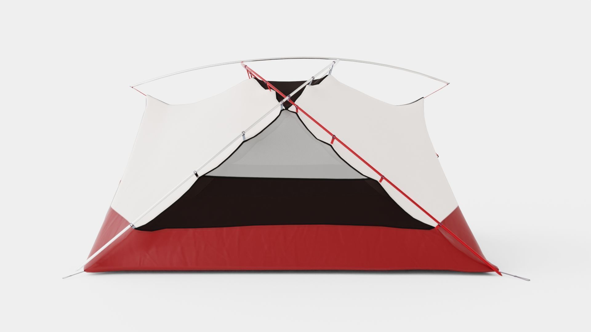 Camping Tent Low-poly 3D model_2