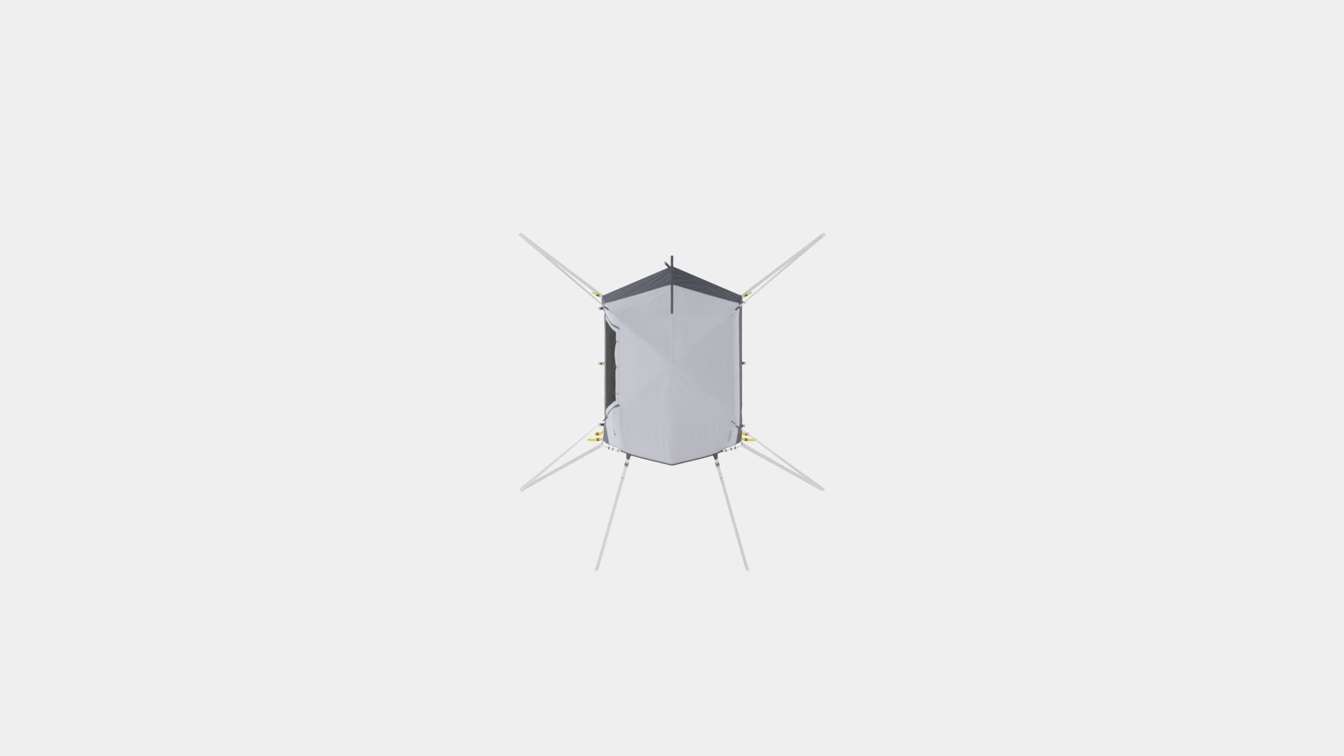 Camping Tent Low-poly 3D model_5