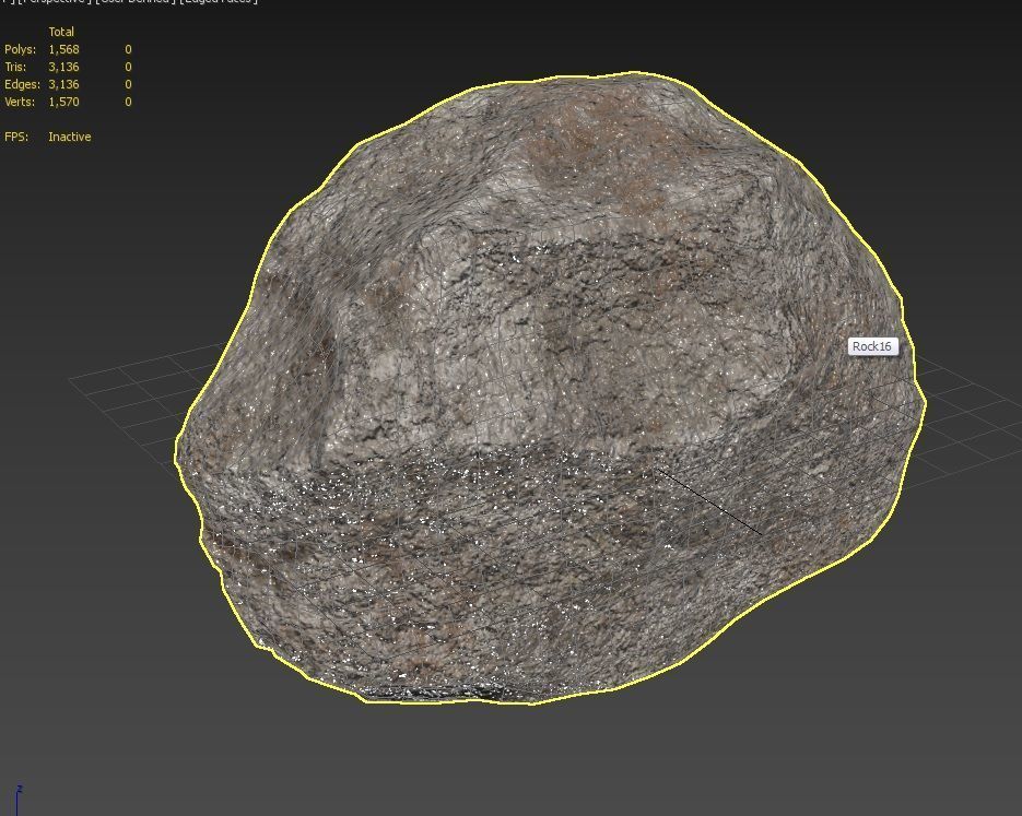 Rock Model 16 Low-poly 3D model_11