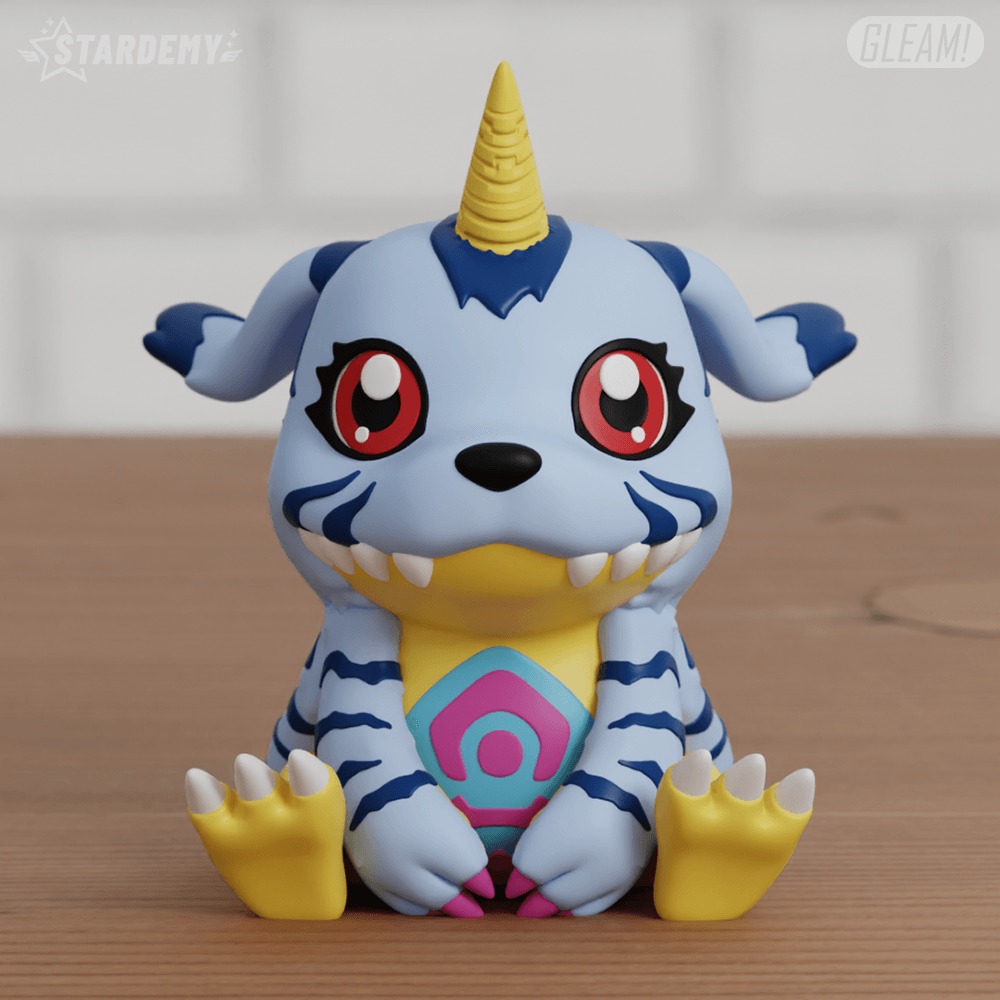 Gabumon Chibi 3 Models Digimon Adventure Easy Print 3D print model_8