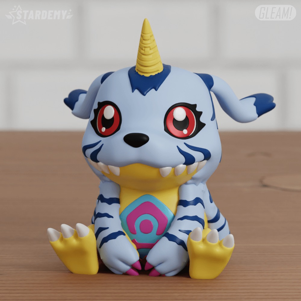 Gabumon Chibi 3 Models Digimon Adventure Easy Print 3D print model_5