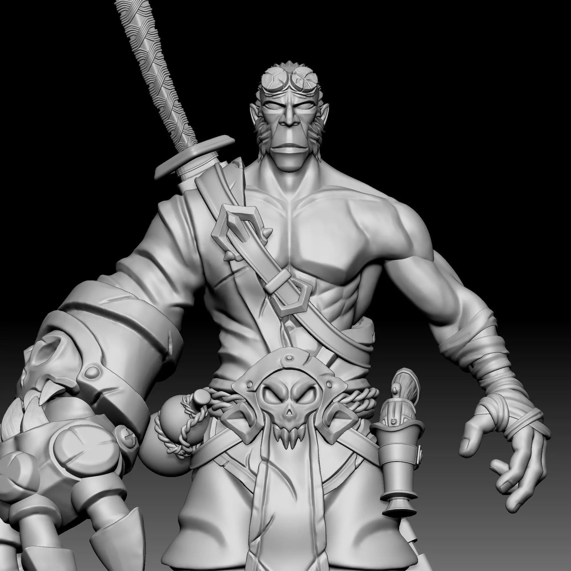 Hellboy 010 3D print model_0