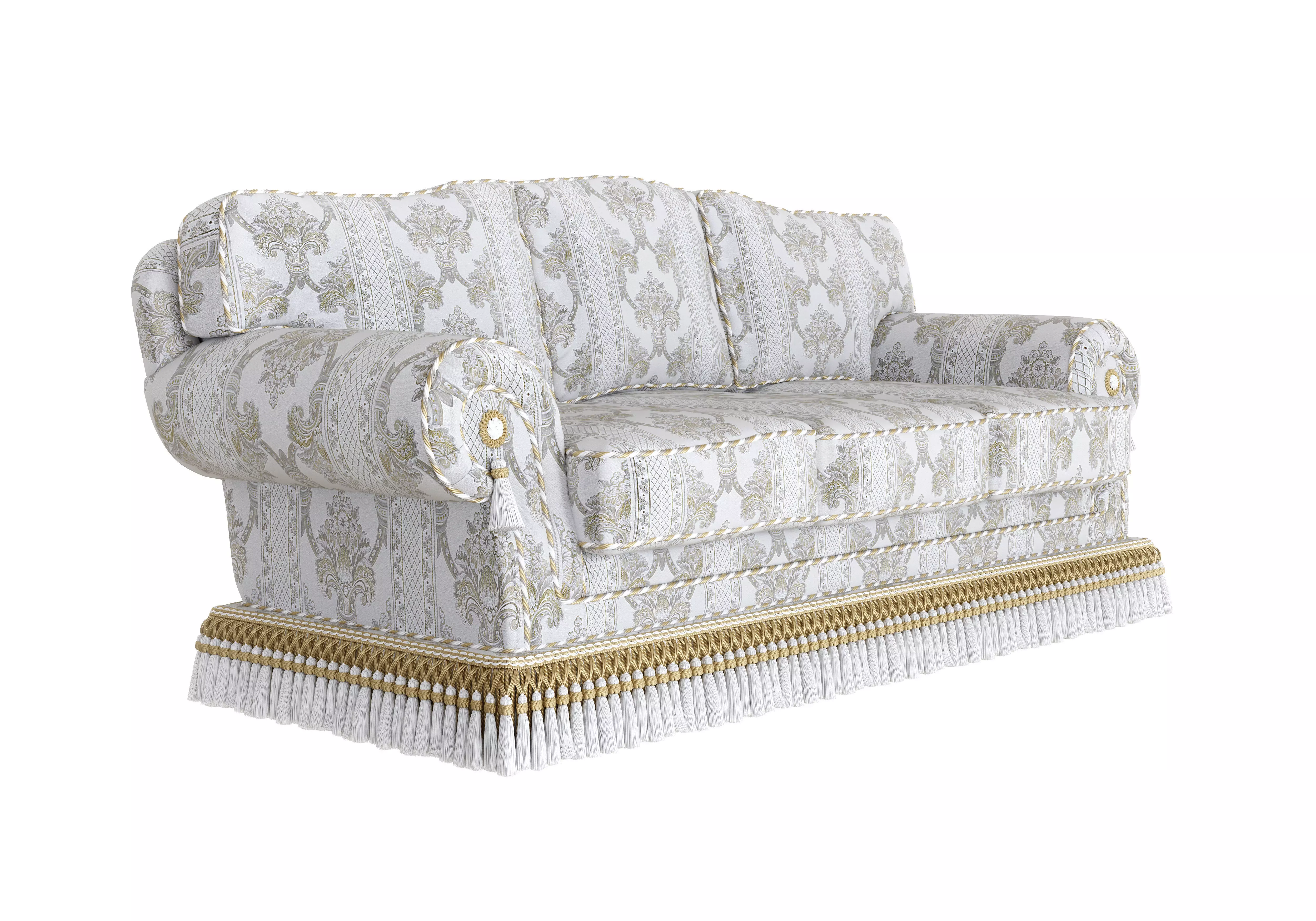 Royal upholstered sofa by Modenese 3D model
