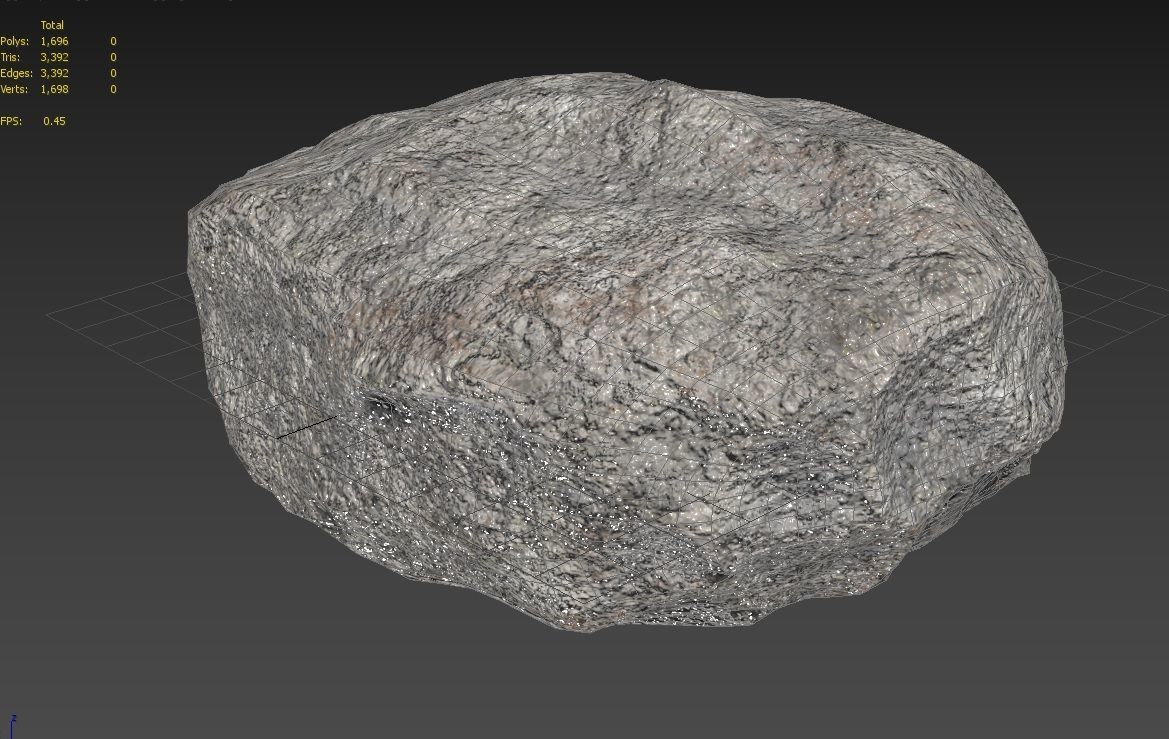 Rock  Model 17 Low-poly 3D model_11