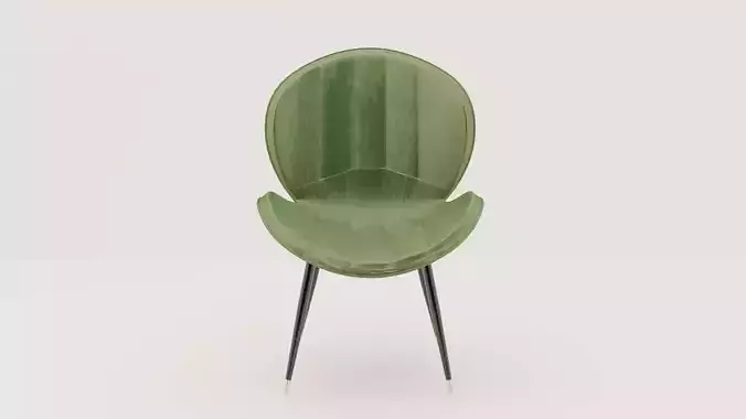 Luxury velvet dining chair