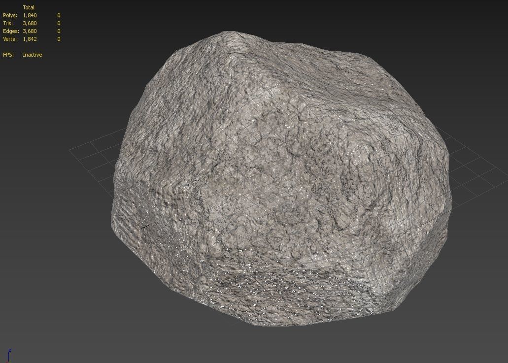 Rock  Model 18 Low-poly 3D model_11