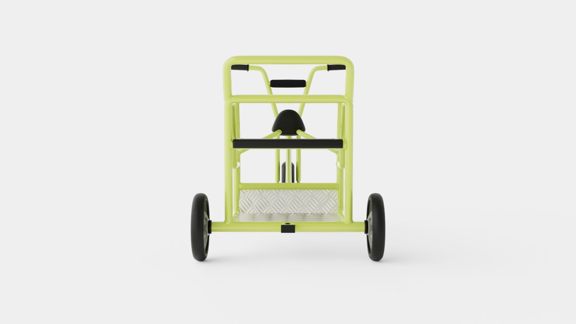 Tricycle Low-poly 3D model_4