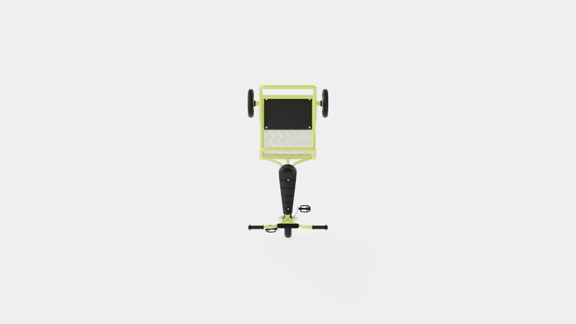 Tricycle Low-poly 3D model_5