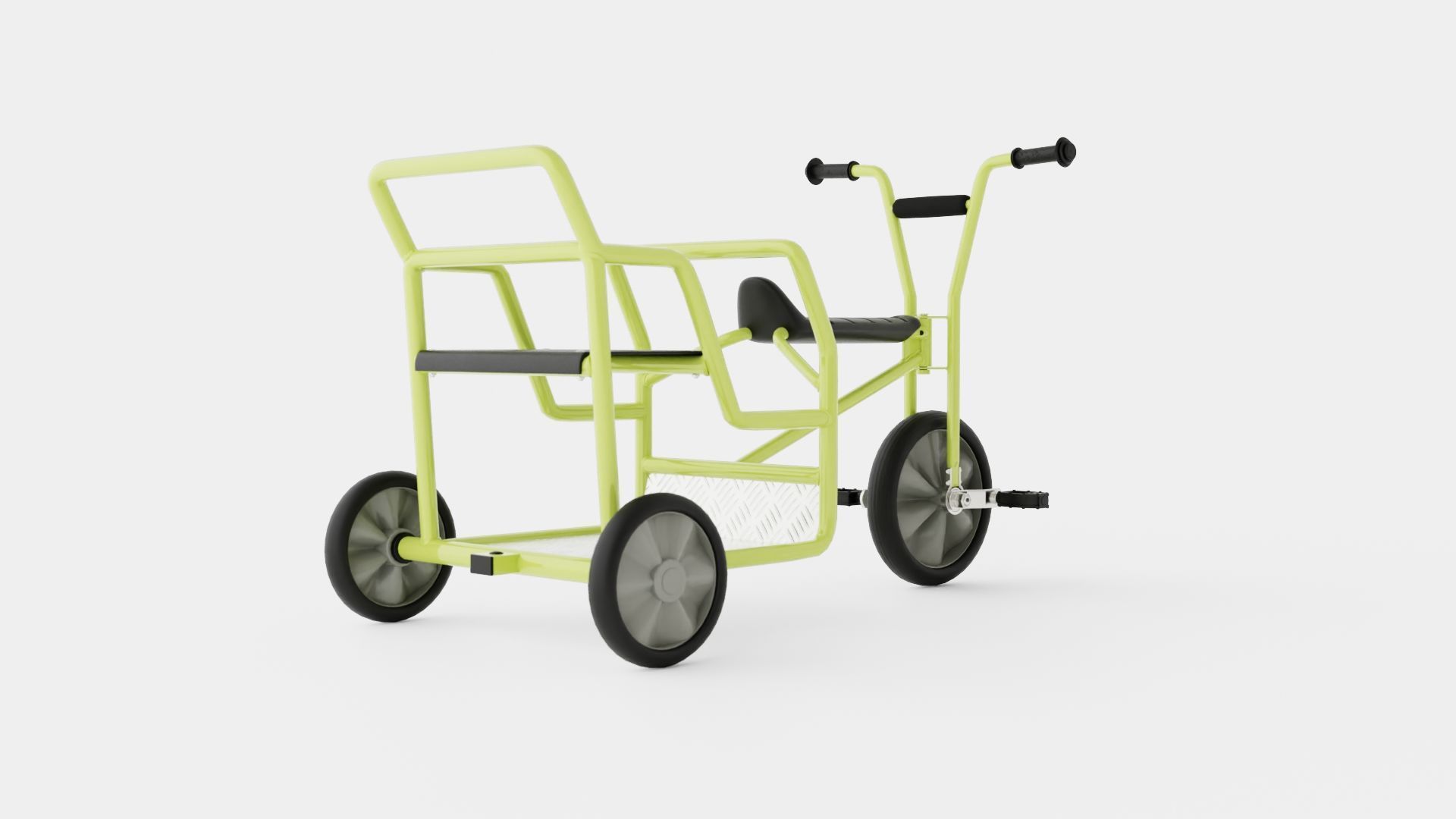 Tricycle Low-poly 3D model_3
