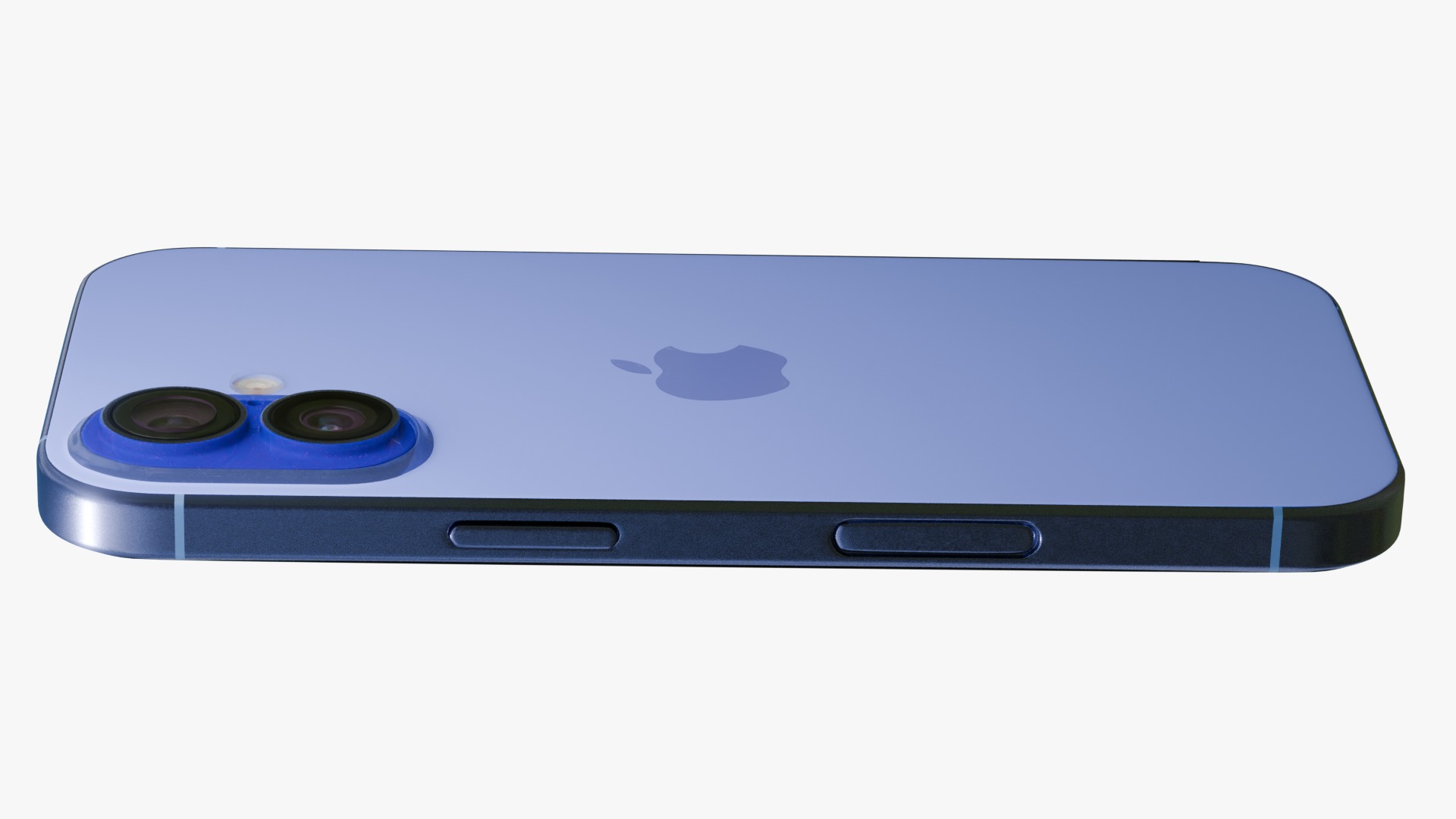 Apple iPhone 16 Ultramarine  Low-poly 3D model_4