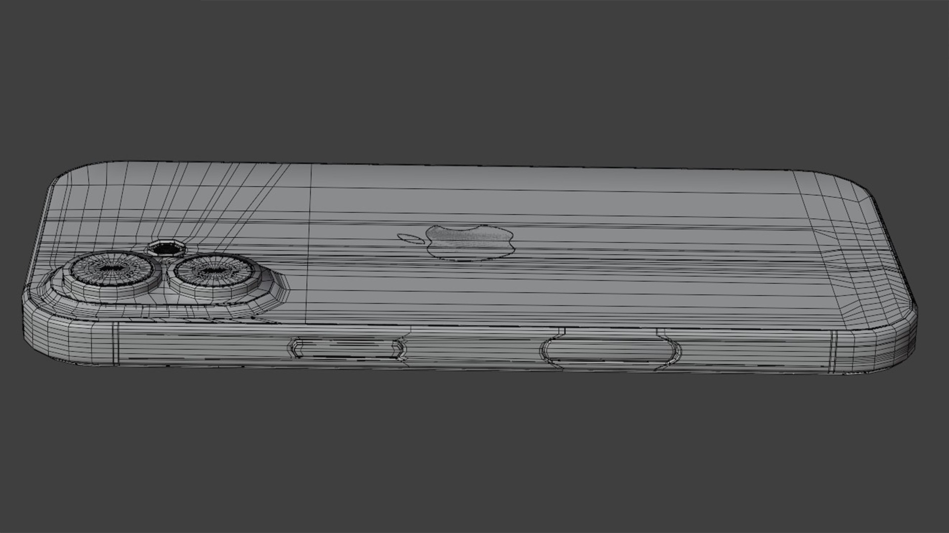 Apple iPhone 16 Ultramarine  Low-poly 3D model_18