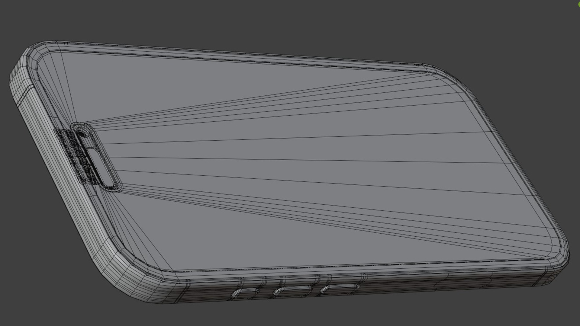 Apple iPhone 16 Ultramarine  Low-poly 3D model_19