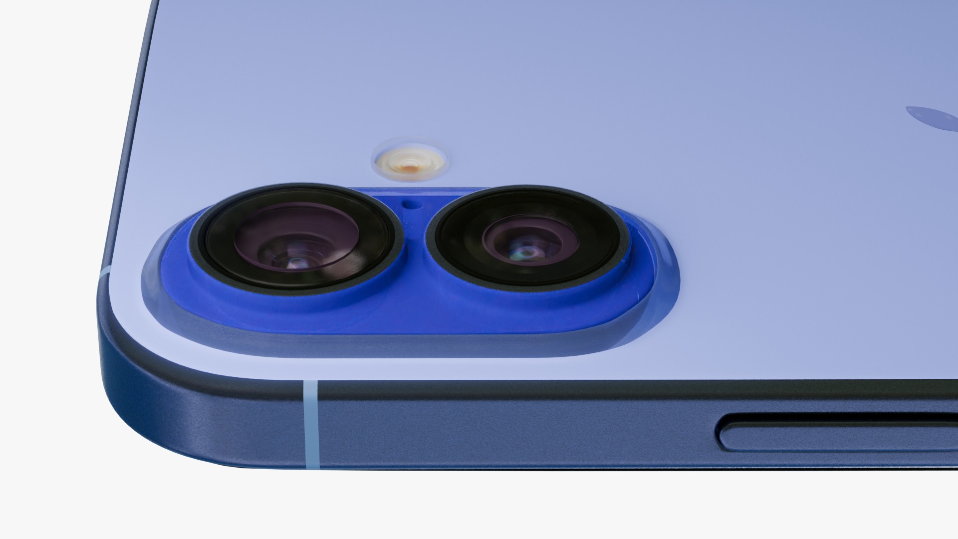Apple iPhone 16 Ultramarine  Low-poly 3D model_10