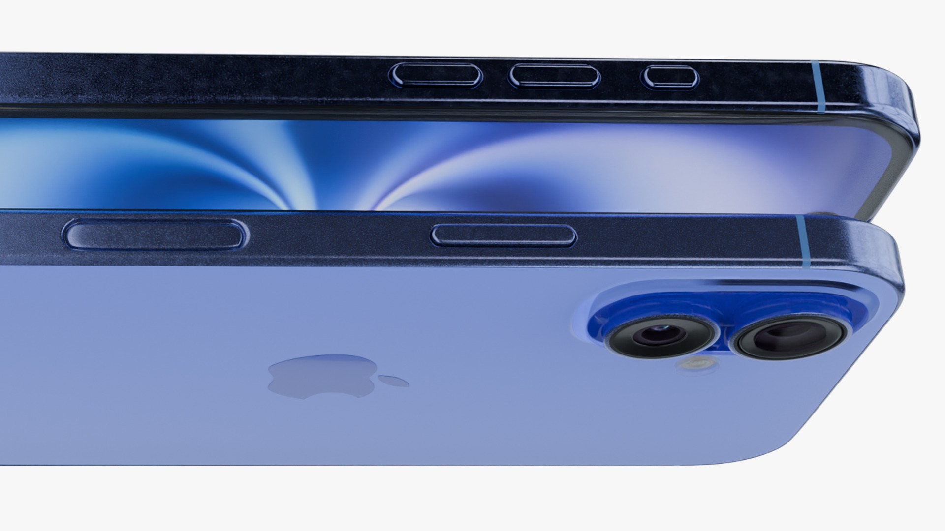 Apple iPhone 16 Ultramarine  Low-poly 3D model_3