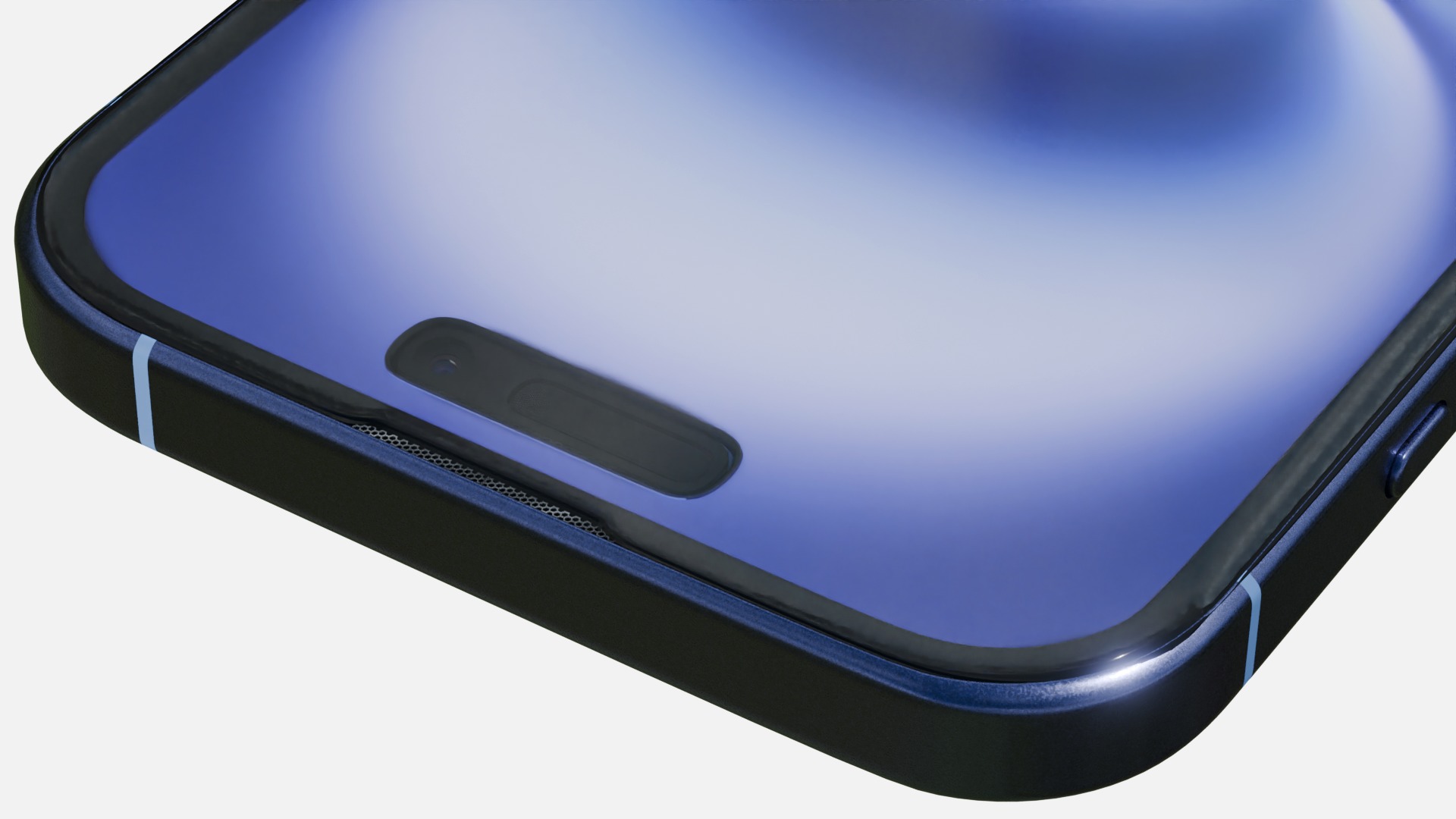 Apple iPhone 16 Ultramarine  Low-poly 3D model_8
