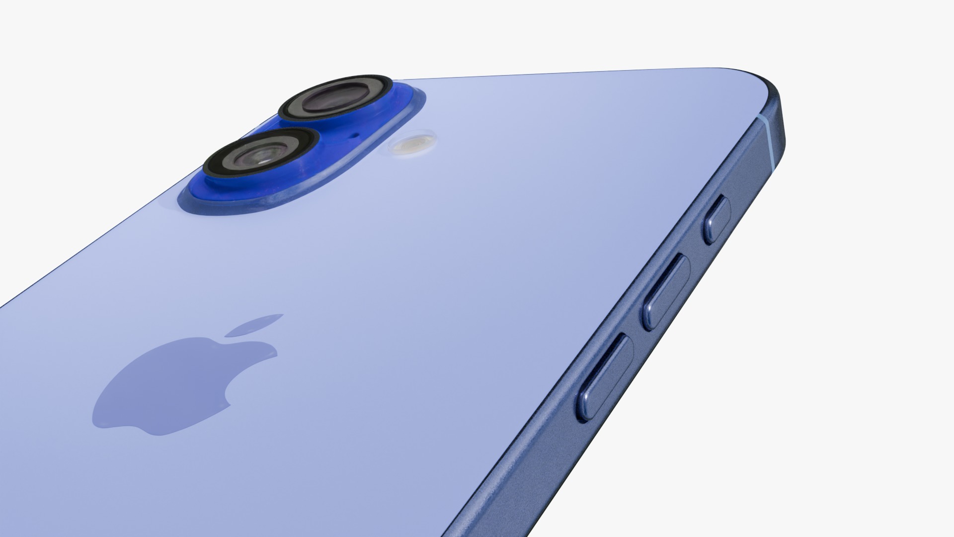 Apple iPhone 16 Ultramarine  Low-poly 3D model_12