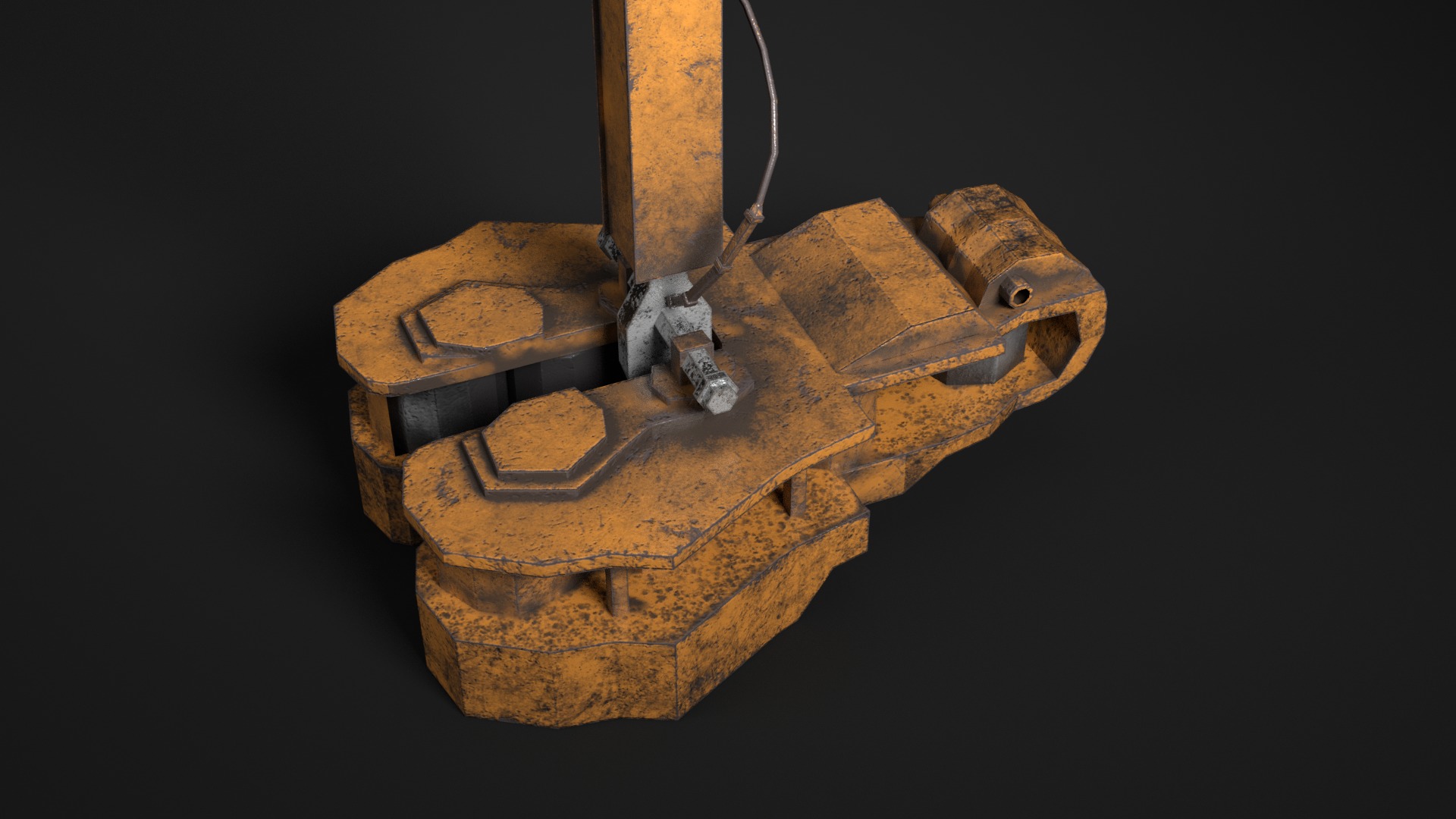 Ticks  Low-poly 3D model_8