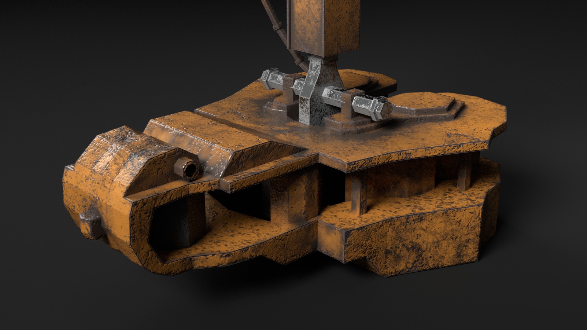 Ticks  Low-poly 3D model_4