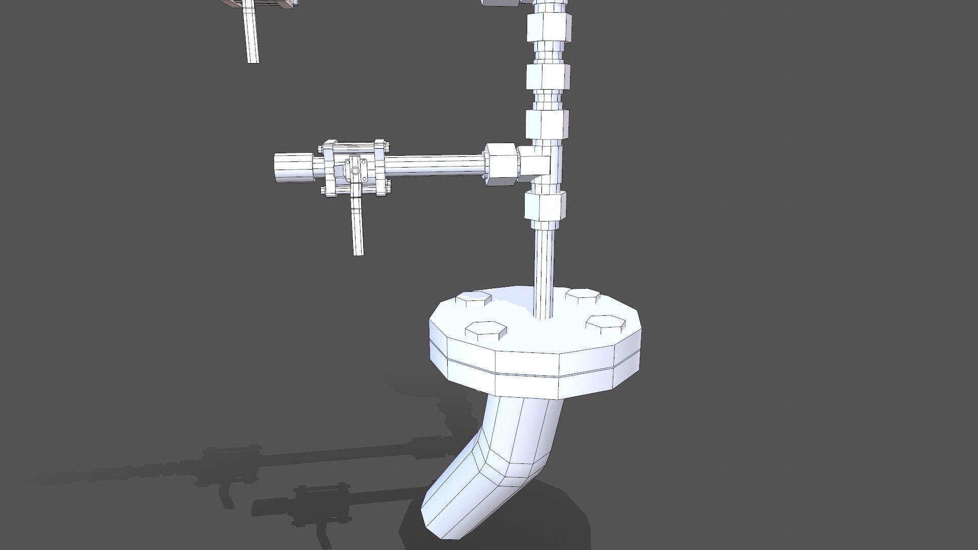 Meter and Small Valve Low-poly 3D model_12