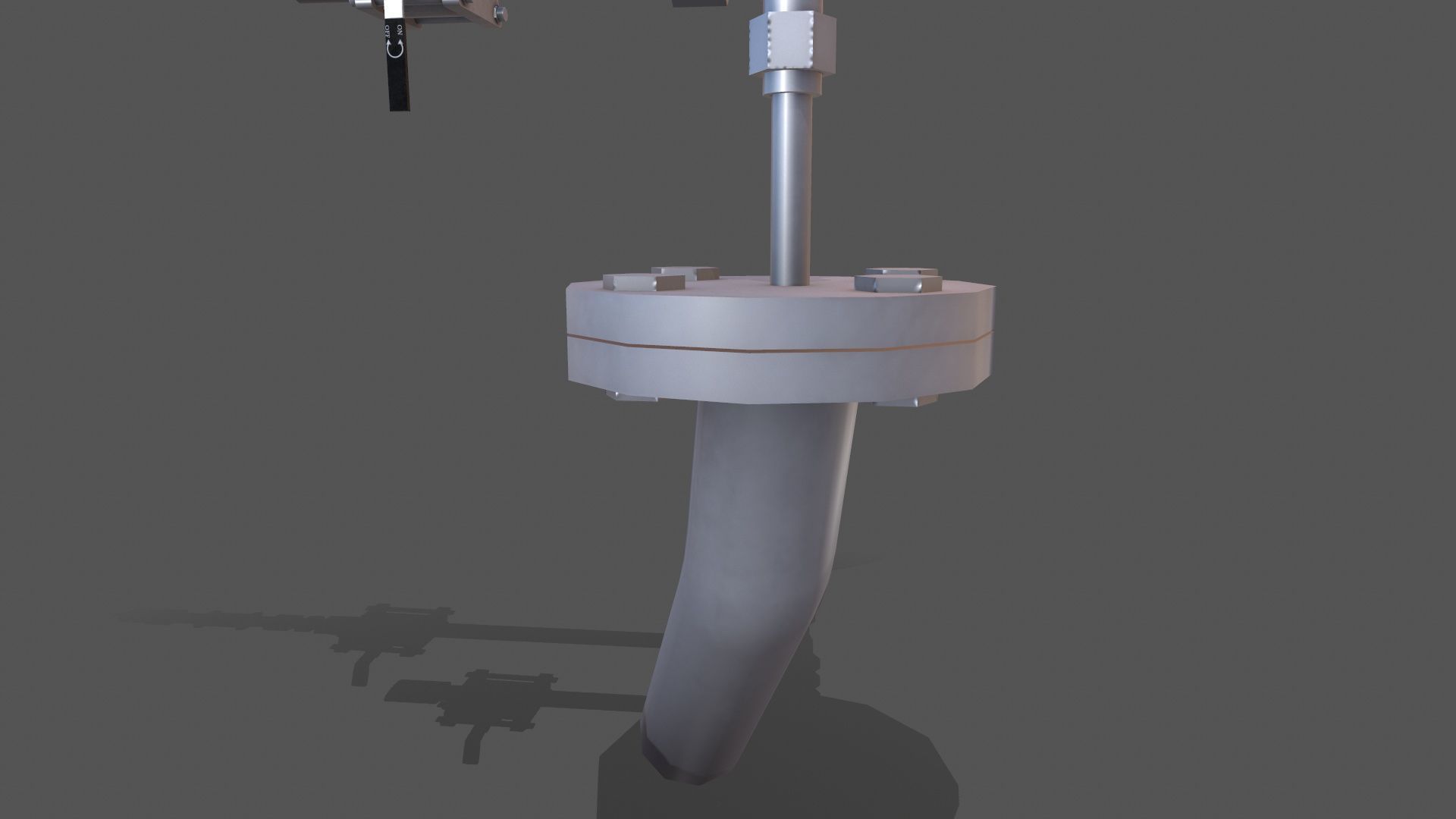 Meter and Small Valve Low-poly 3D model_5