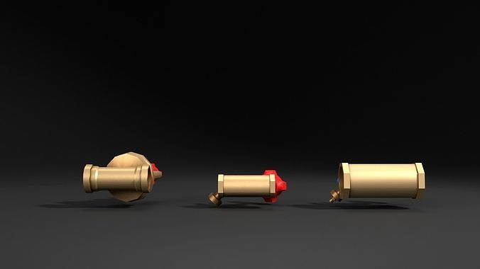 Valve Pack Low-poly 3D model