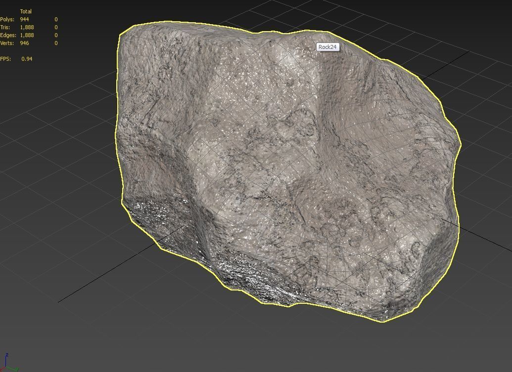 Rock Model 24 Low-poly 3D model_11