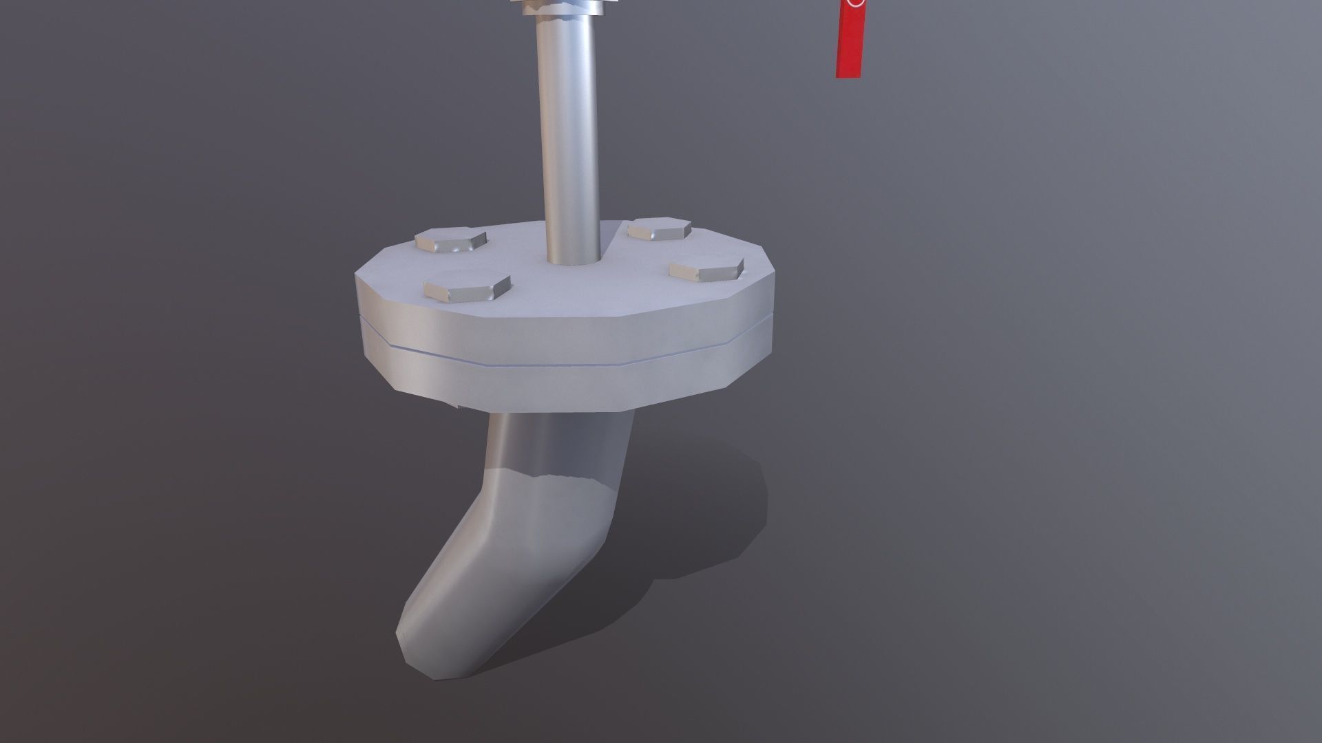 Meter and Small Valve Low-poly 3D model_11