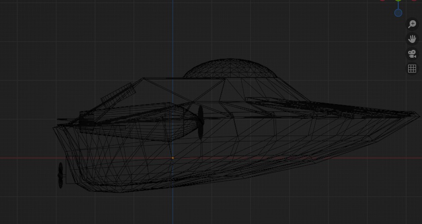 3D Speed Boat Model Water Craft Cute Speed boat Low-poly 3D model_5