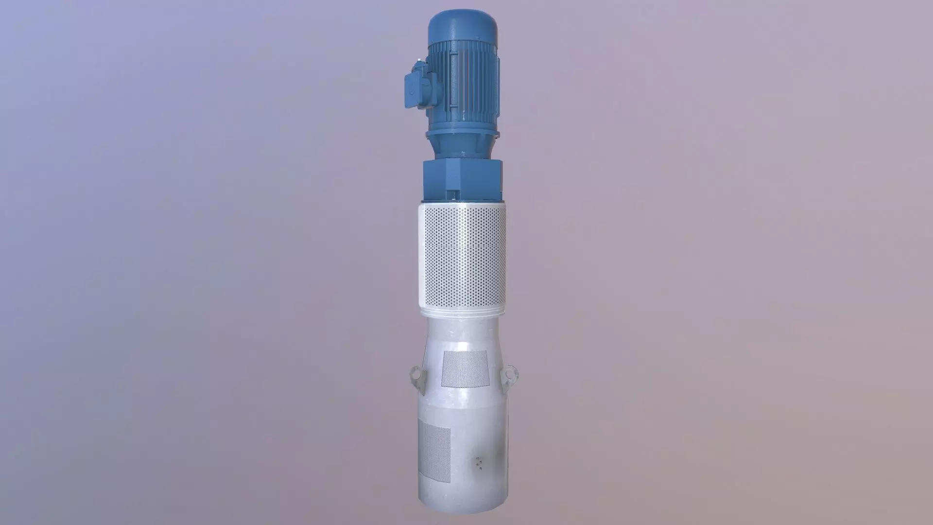 Motor Pump Low-poly 3D model_0
