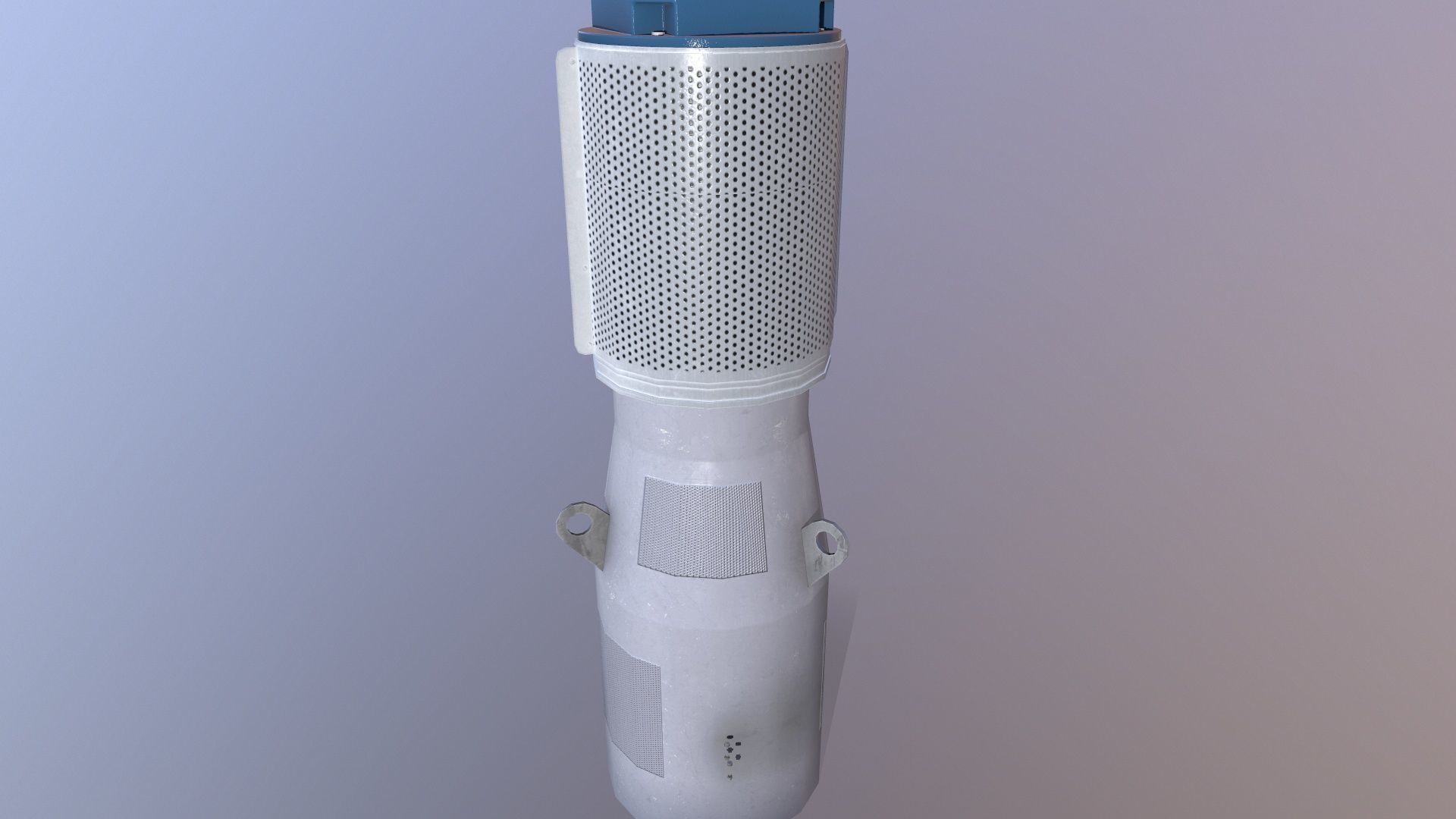 Motor Pump Low-poly 3D model_10