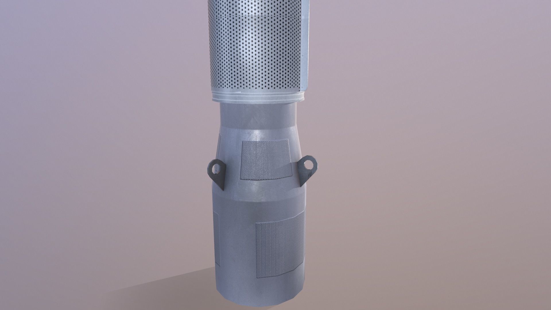 Motor Pump Low-poly 3D model_5