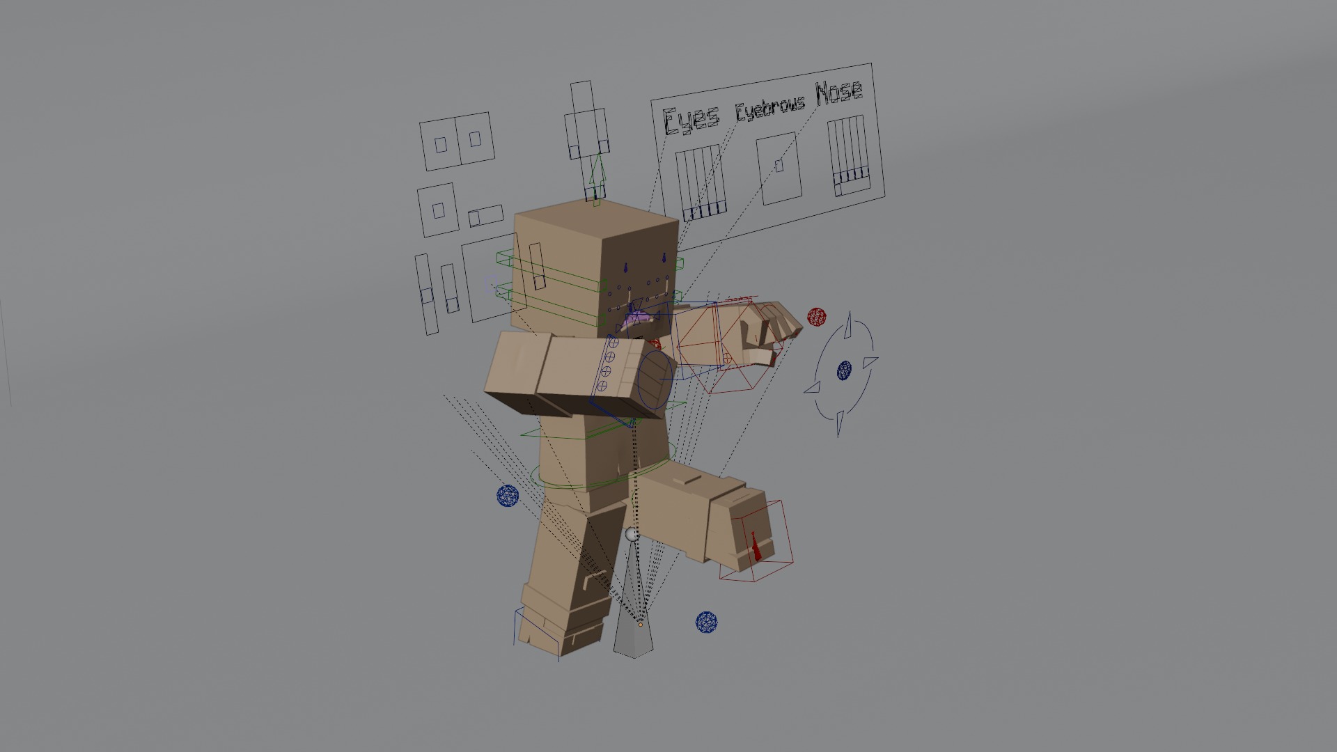 Minecraft Zombie  Animated 3D Low-poly 3D model_19