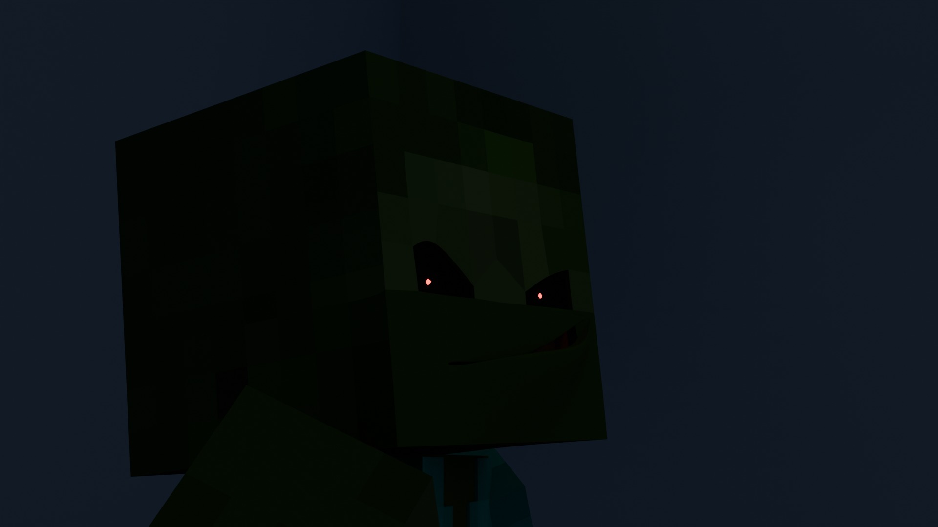 Minecraft Zombie  Animated 3D Low-poly 3D model_12
