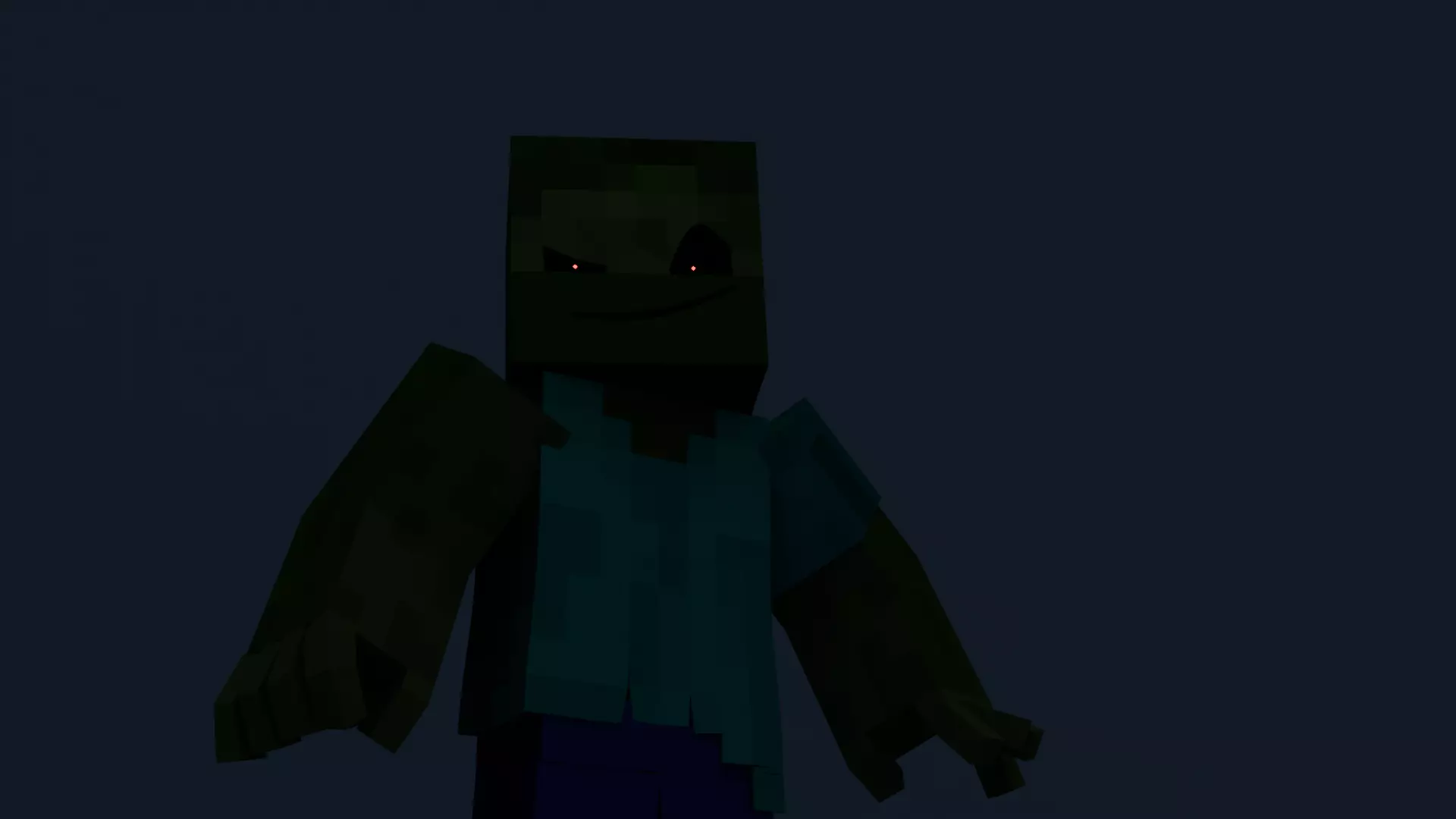 Minecraft Zombie  Animated 3D Low-poly 3D model_0