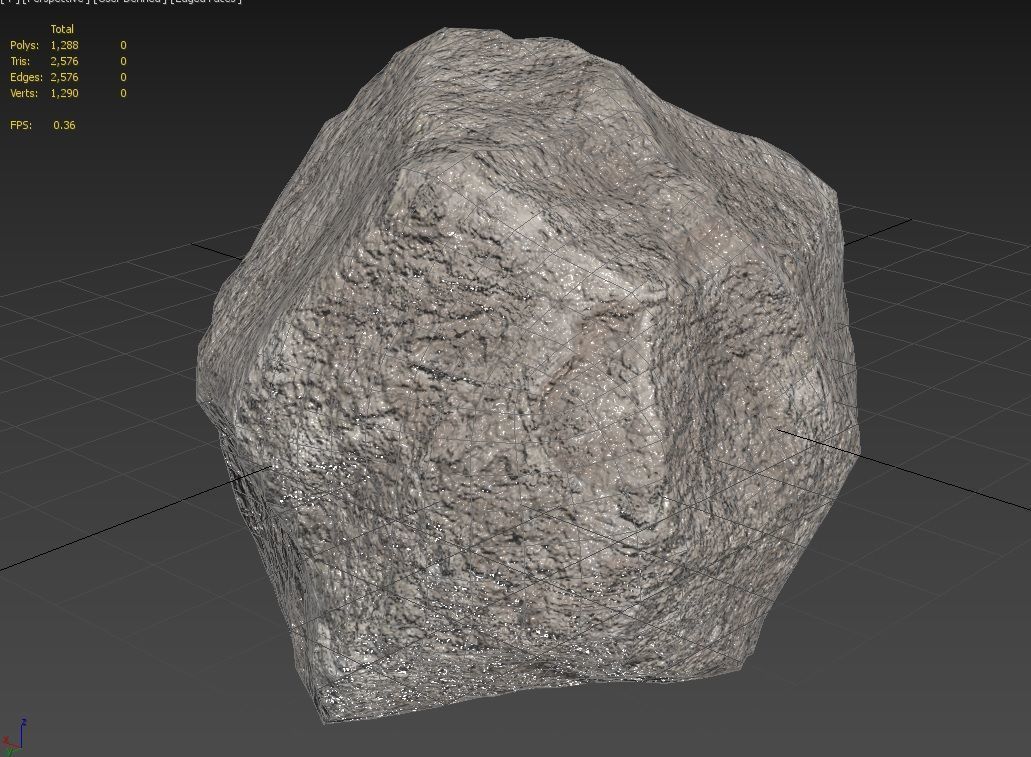 Rock  Model 30 Low-poly 3D model_11