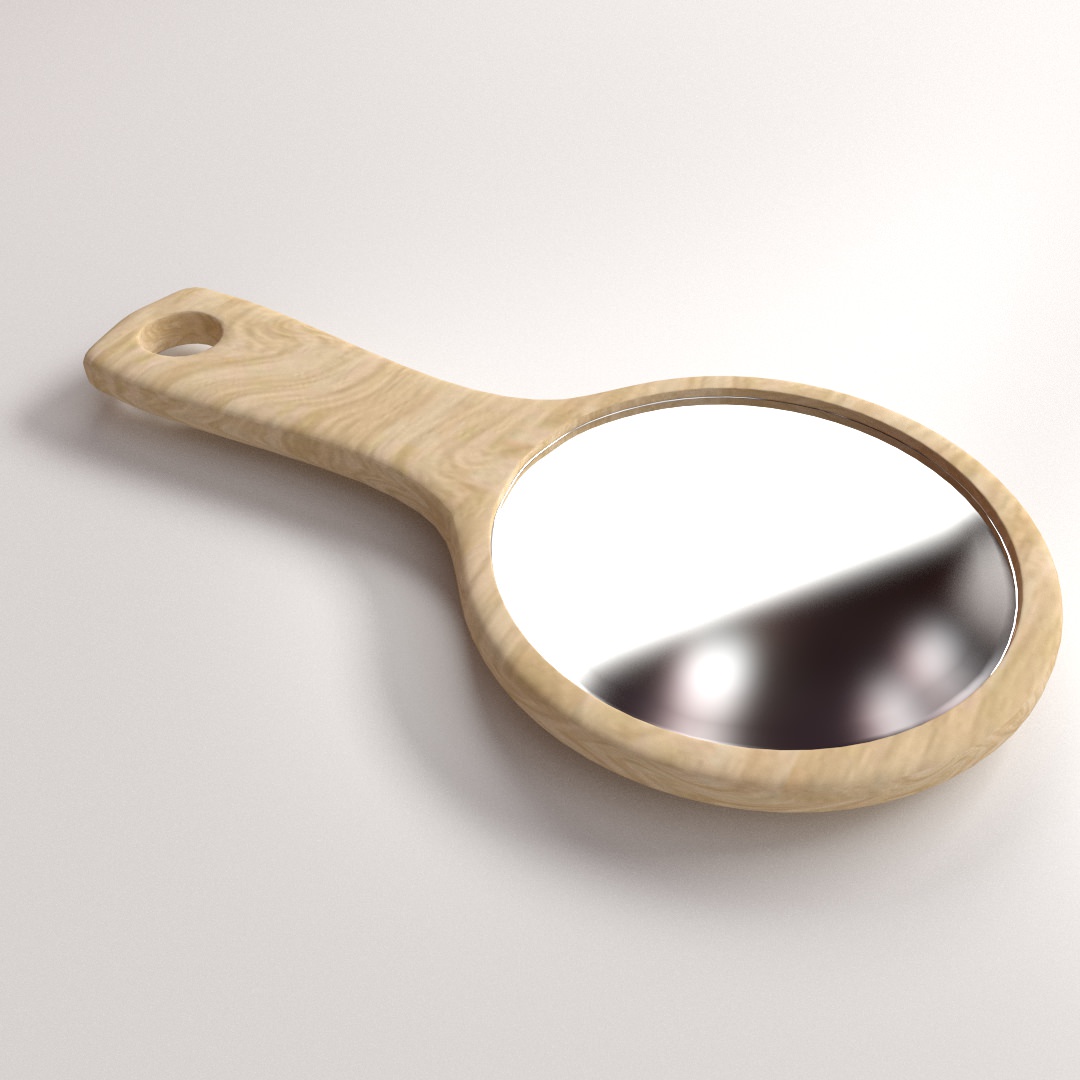Hand Mirror 3D model_1
