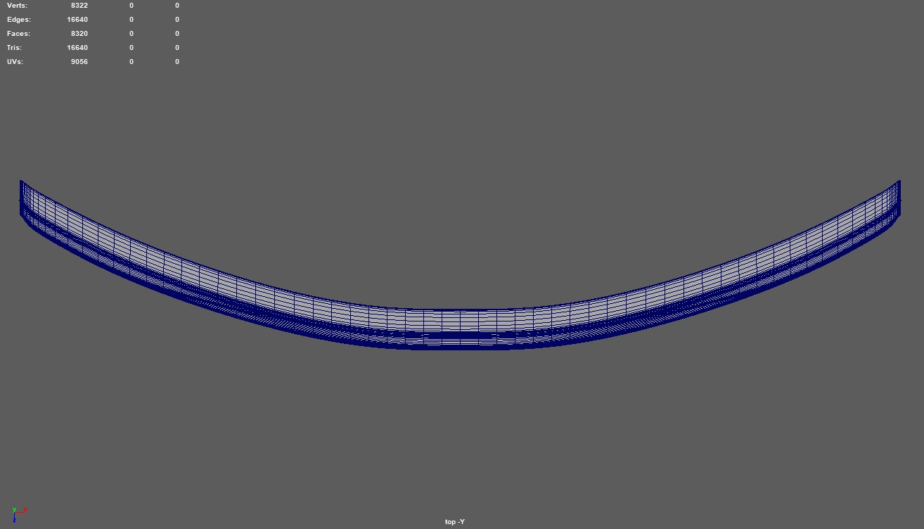 Car Spoiler 022 Low-poly 3D model_9