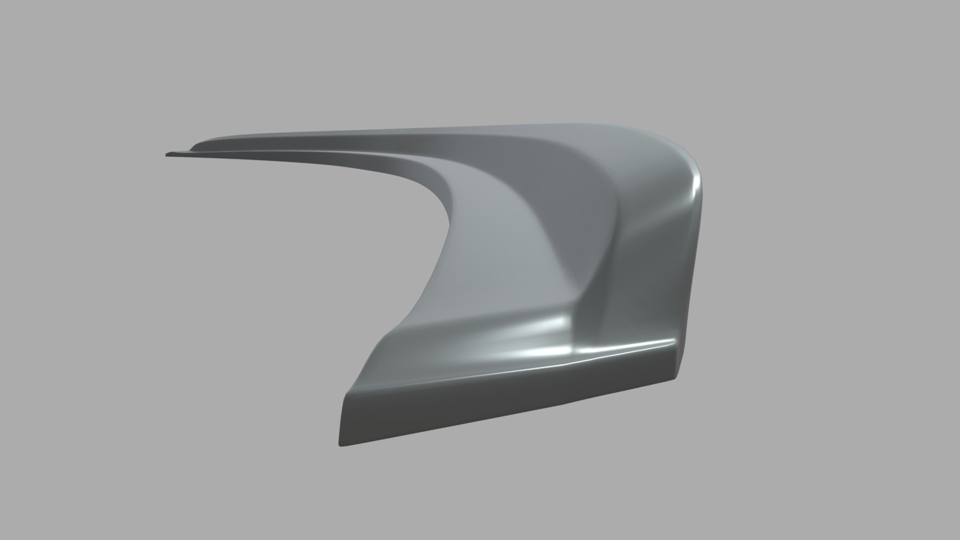 Car Spoiler 022 Low-poly 3D model_5