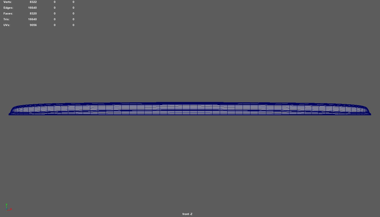 Car Spoiler 022 Low-poly 3D model_11